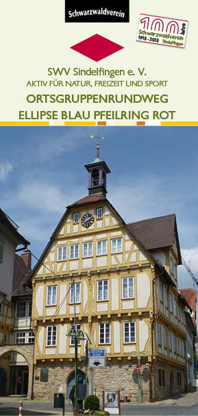 Ellipse blau Pfeilring rot