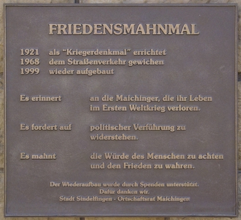 Friedensmahnmal