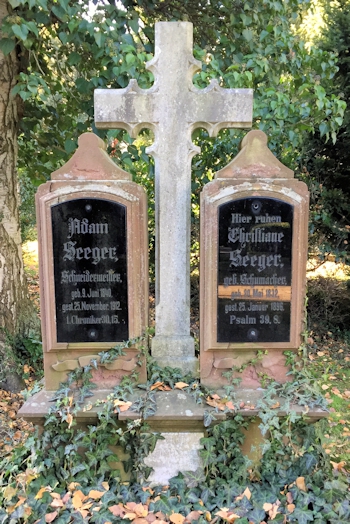 Grabstein Seeger