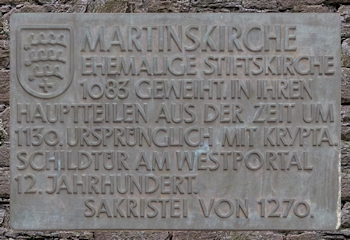 Tafel Martinskirche